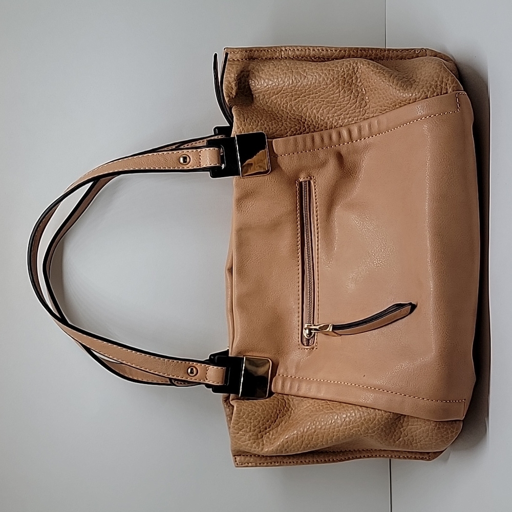 Tan Faux Leather Shoulder / Hand Bag